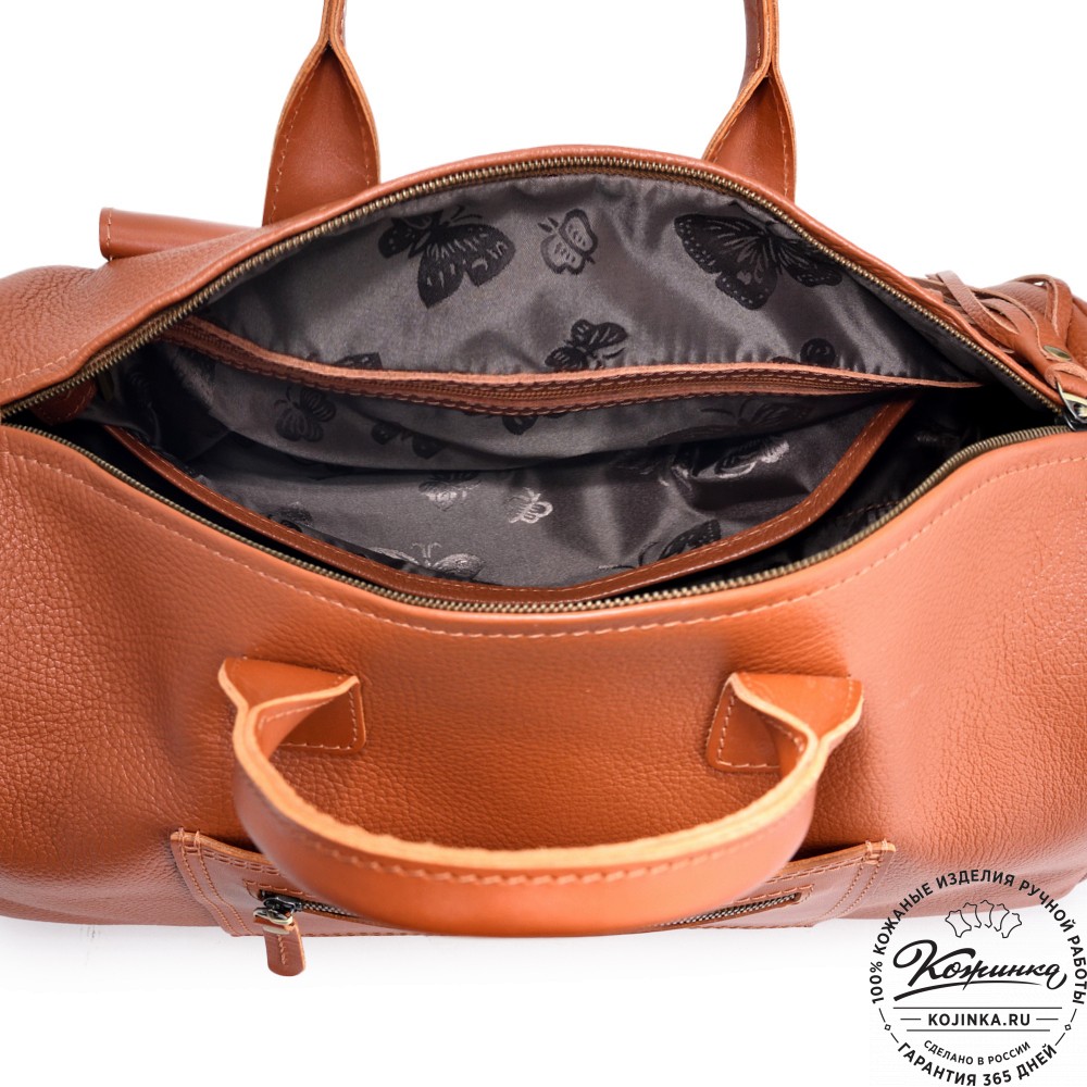 Женская кожаная сумка "Византия" (рыжая)